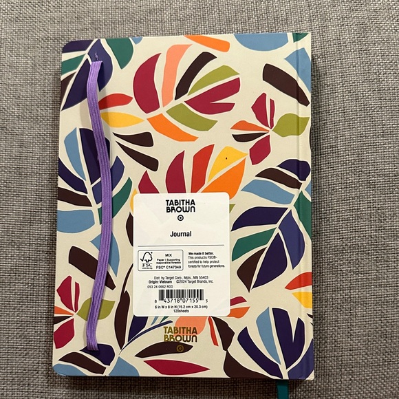 Tabitha Multicolor Leaf Pattern Journal - Picture 2 of 4